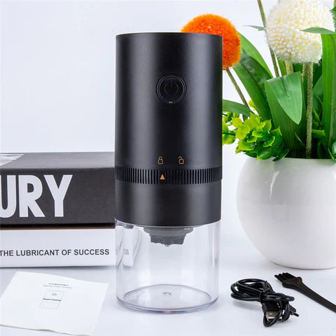 Electric Coffee Grinder USB Rechargeable Adjustable Grind