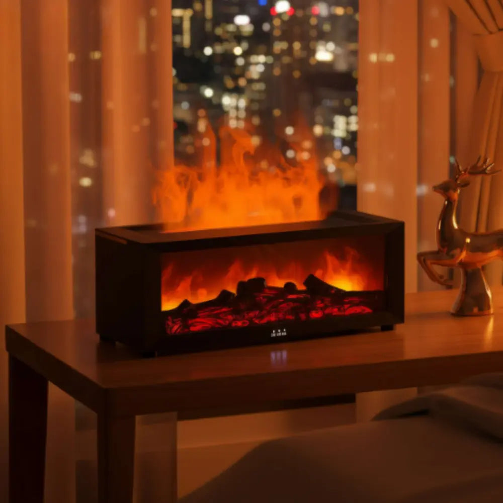 Electric Fireplace Water Vapor Flame Effect Remote Control