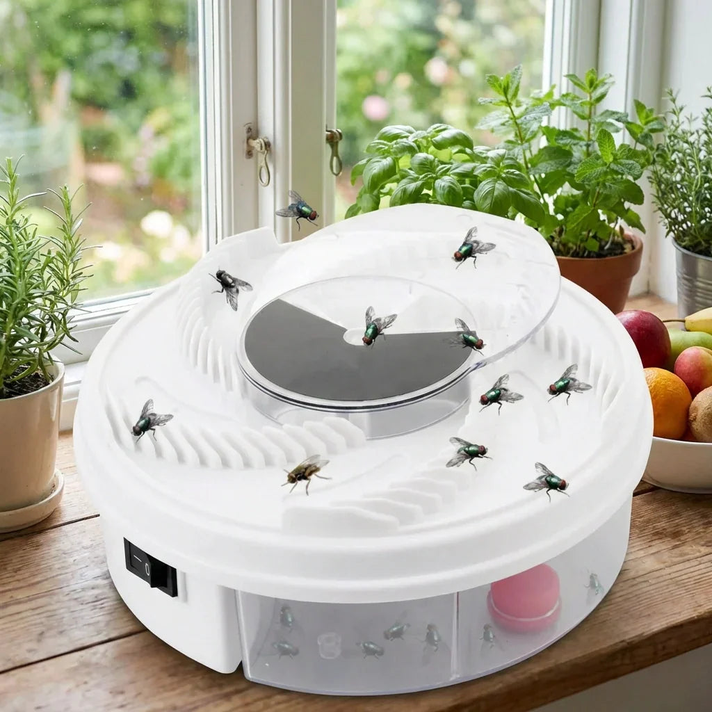 Electric Fly Trap Rotating Arm USB Powered Chemical Free