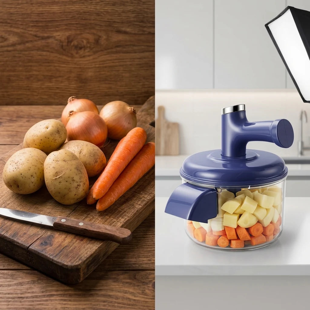 Electric Fruit Peeler & Mixer Cordless Rechargeable Detachable Whisk