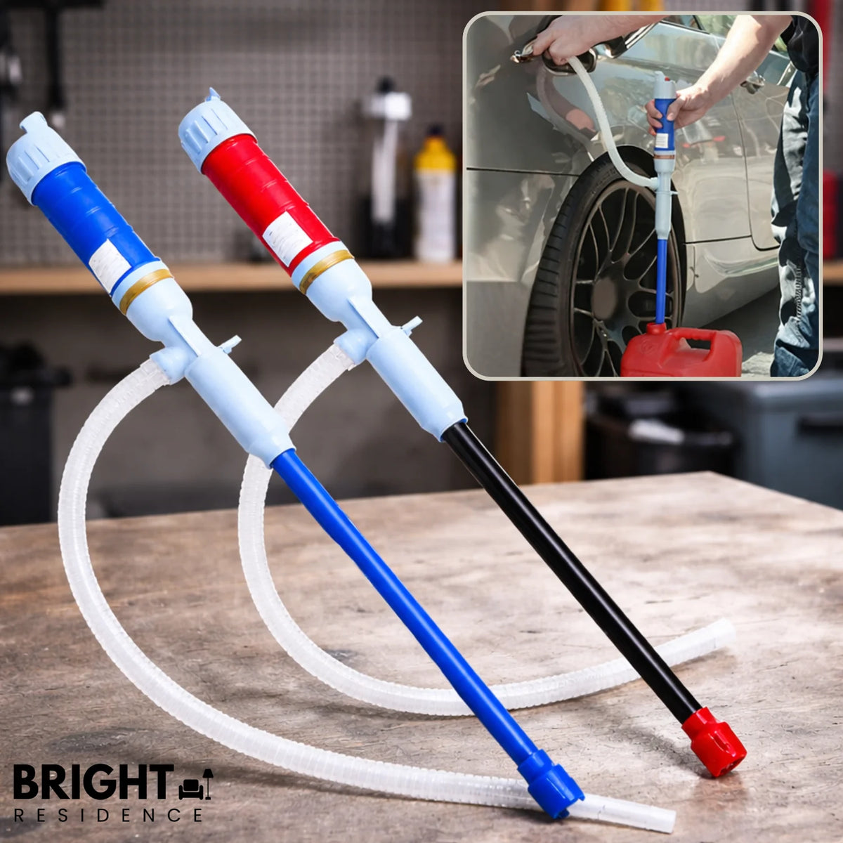 Electric Fuel Pump Fast Drip-Free Gasoline & Diesel