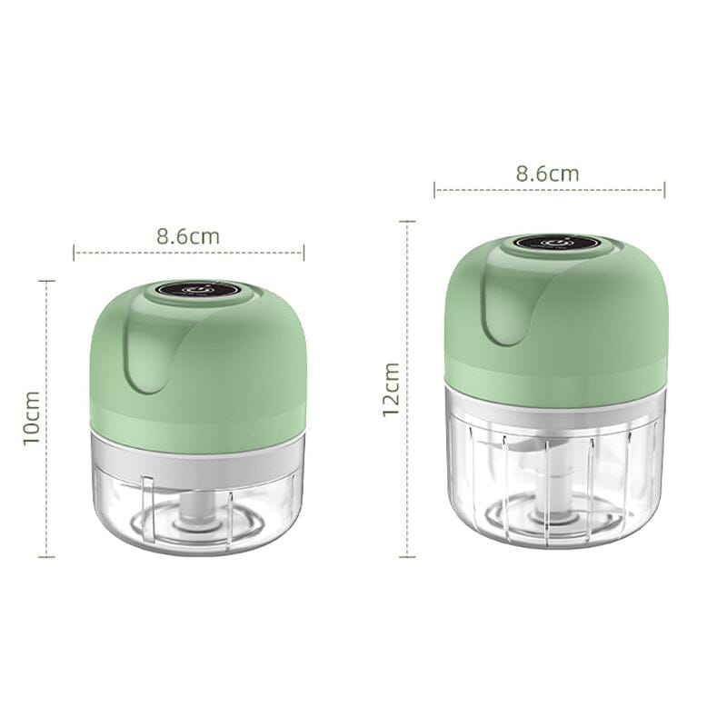 Electric Garlic Chopper USB Rechargeable Stainless Steel Blades