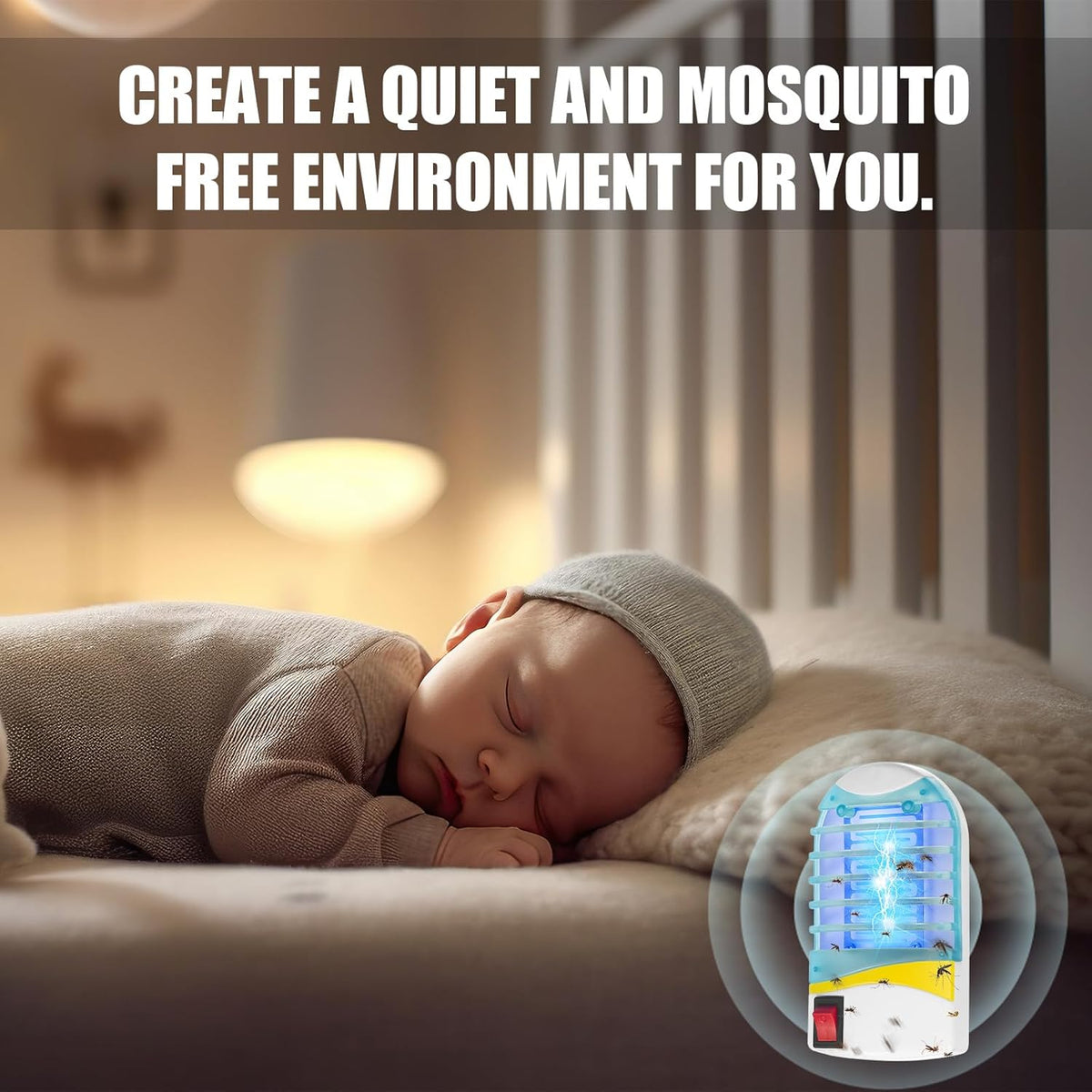 Electric Insect Trap UV Silent Chemical-Free & Child-Safe