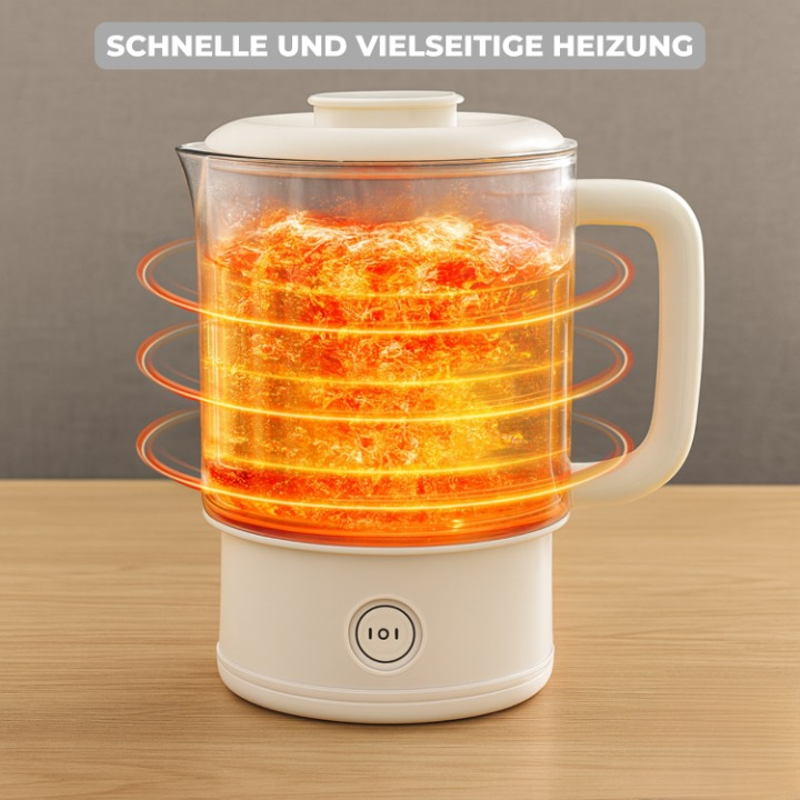 Electric Kettle Glass & Stainless Steel One-Button 800 ml