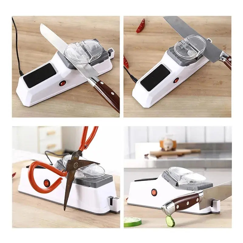 Electric Knife Sharpener Precision Sharpening Smooth & Serrated Blades