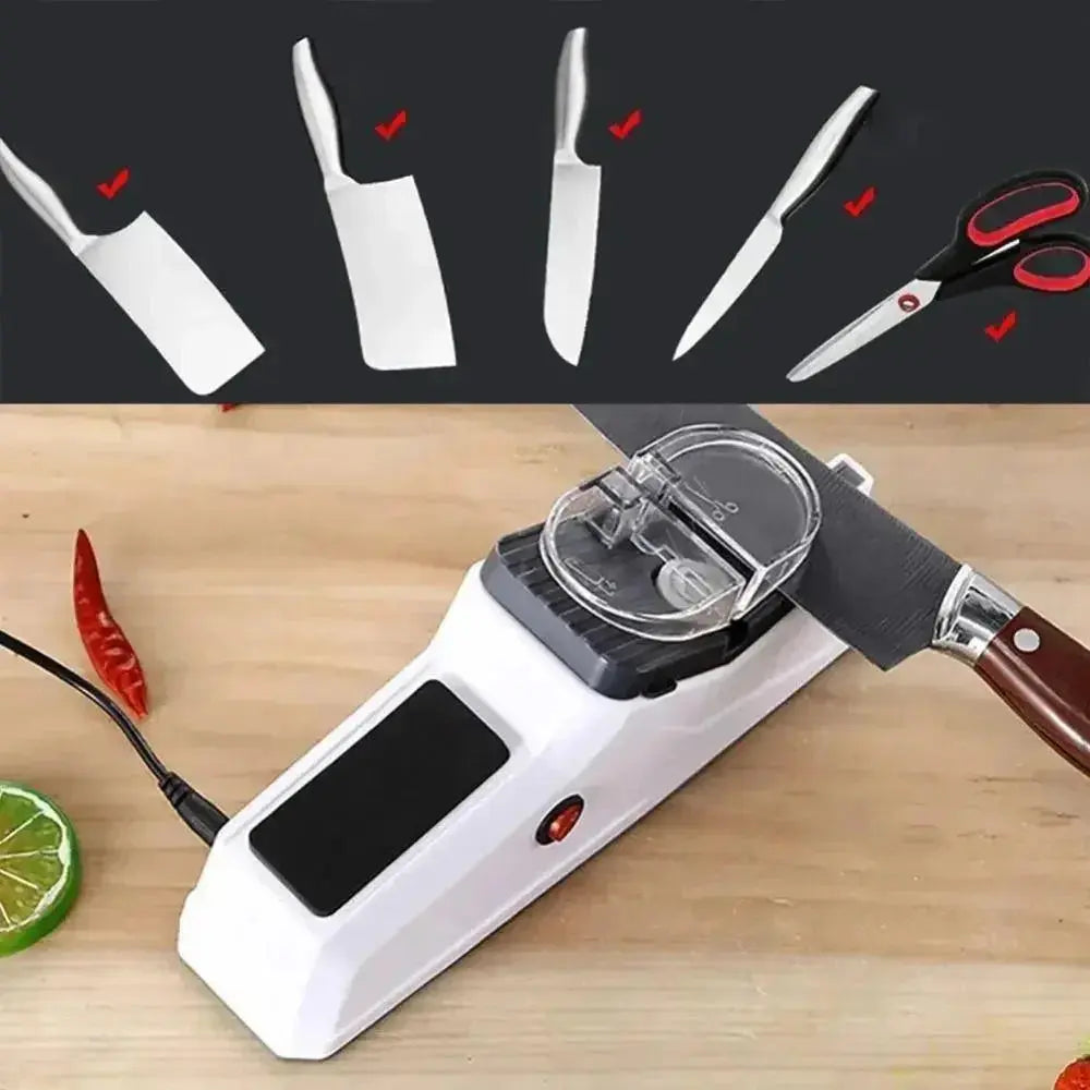Electric Knife Sharpener USB Rechargeable 5 Grinding Discs