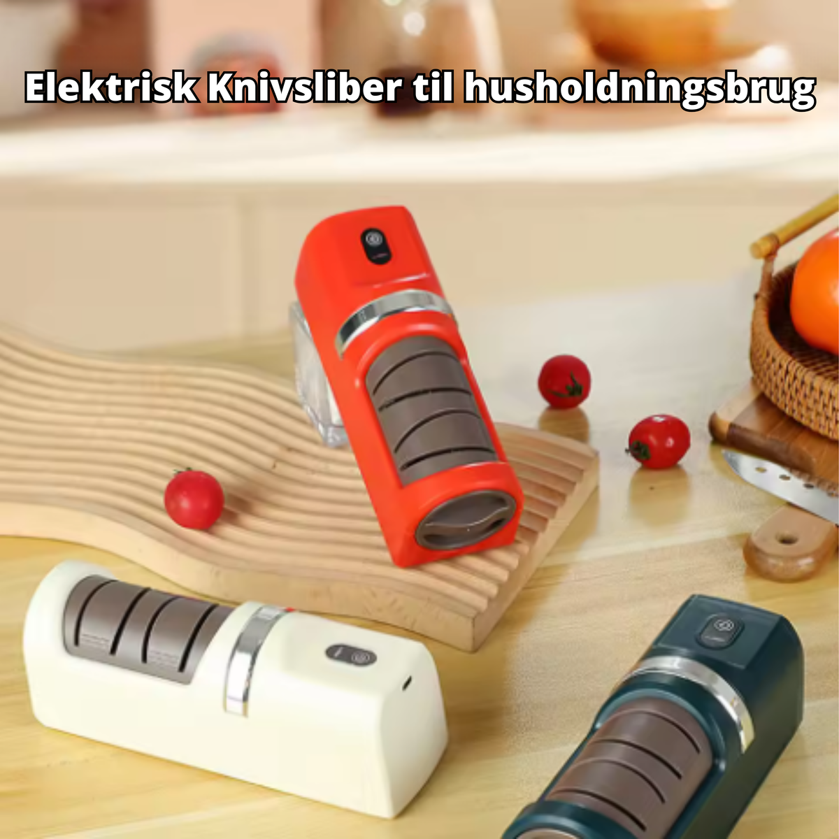 Electric Knife Sharpener USB Rechargeable Coarse & Fine Scissors Mode