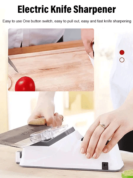 Electric Knife Sharpener USB Rechargeable Cordless Non-Slip