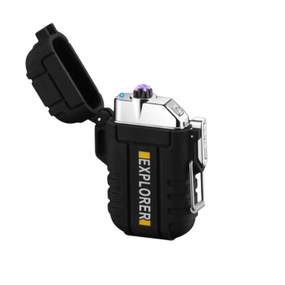 Electric Lighter Windproof Arc Ignition IP56 Waterproof USB-C Rechargeable