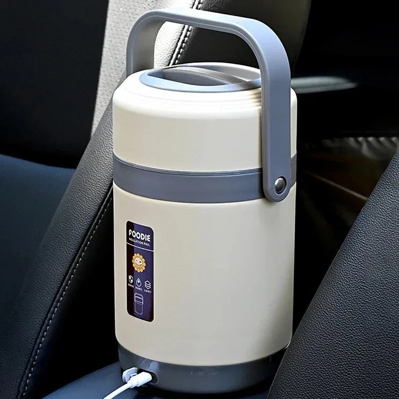 Electric Lunch Box USB-Powered Stainless Steel 2.0 L