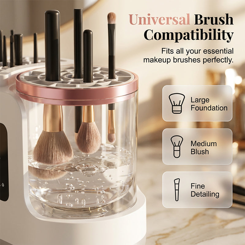 Electric Makeup Brush Cleaner UV Sanitizing & Sonic Cleaning