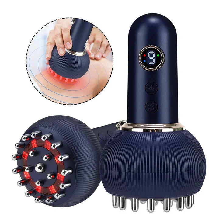 Electric Massager 4-in-1 Heat Vibration Microcurrent Red Light