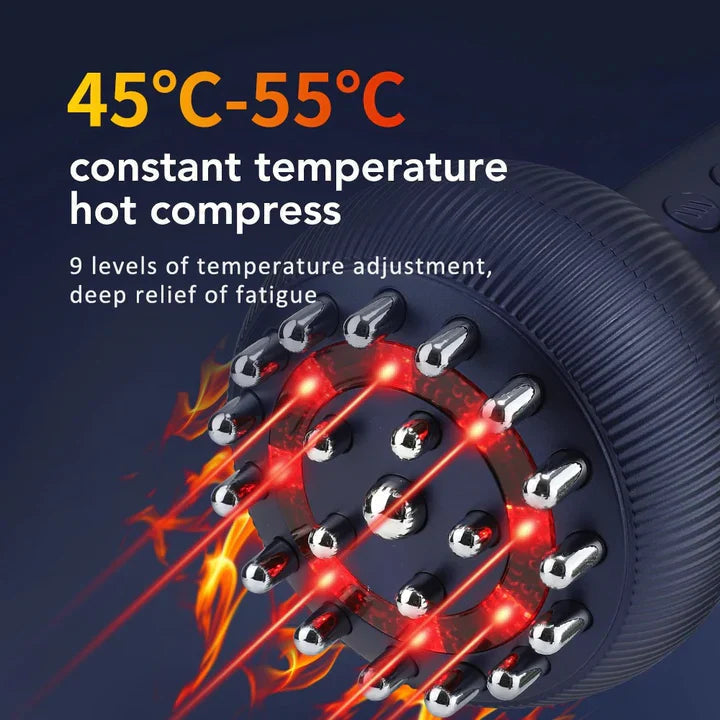 Electric Massager 4-in-1 Heat Vibration Microcurrent Red Light
