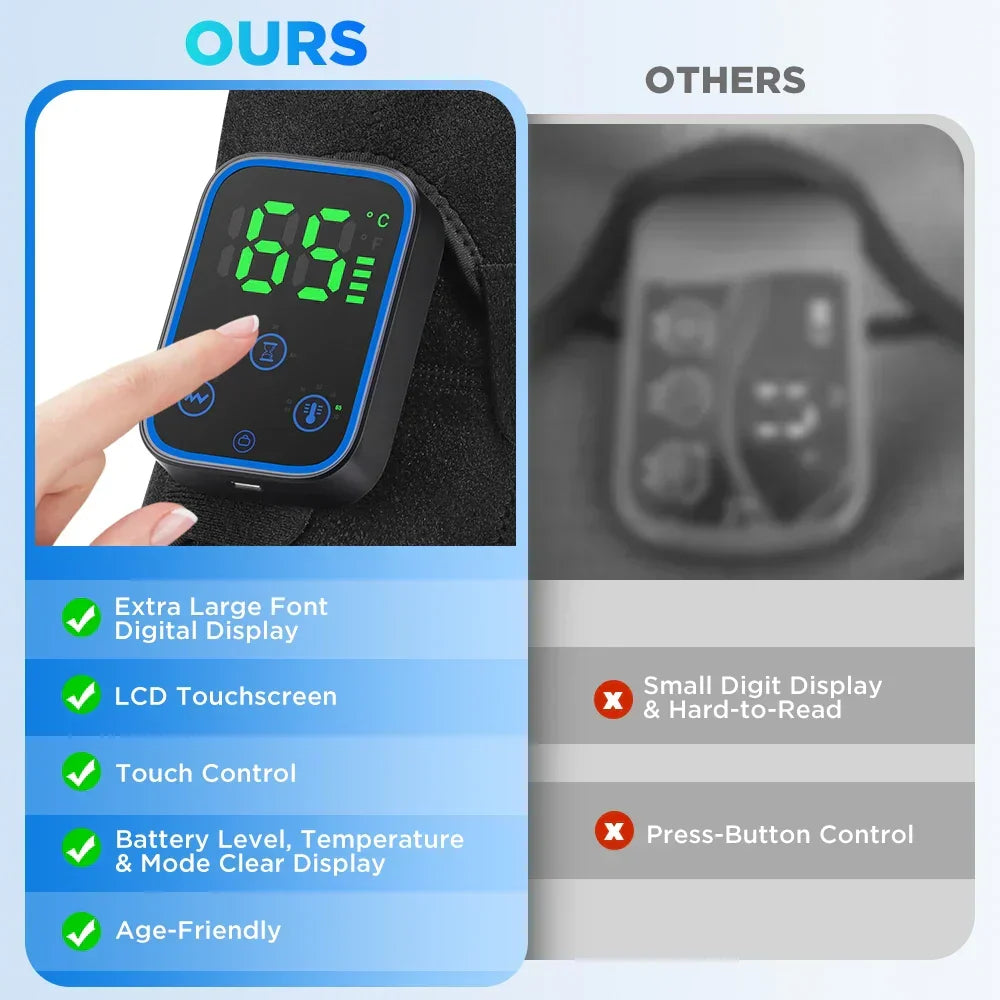 Electric Massager Cordless Heat & Vibration App-Controlled