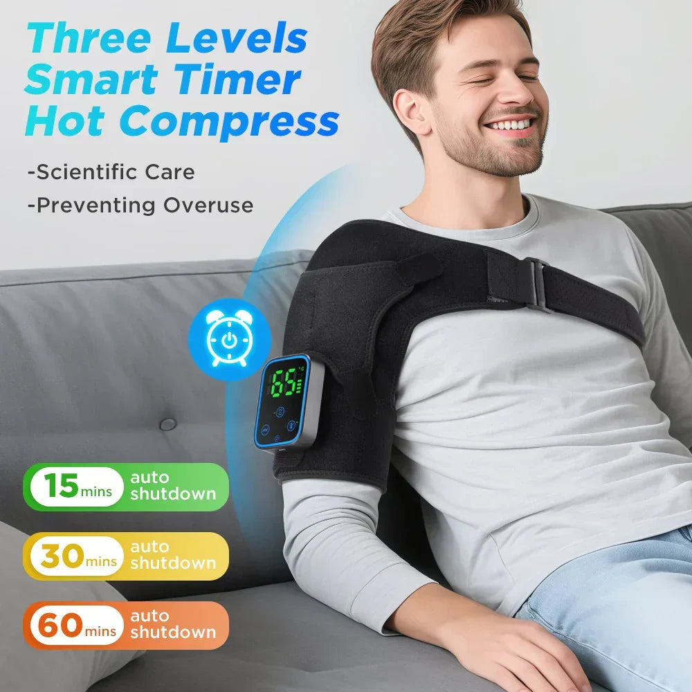 Electric Massager Cordless Heat & Vibration App-Controlled