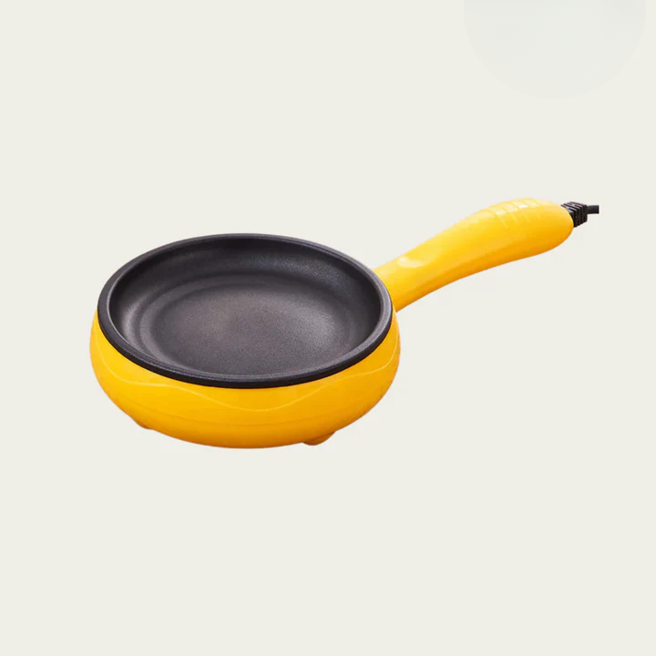 Electric Mini Frying Pan Non-Stick Fast Heating Automatic Shut-Off