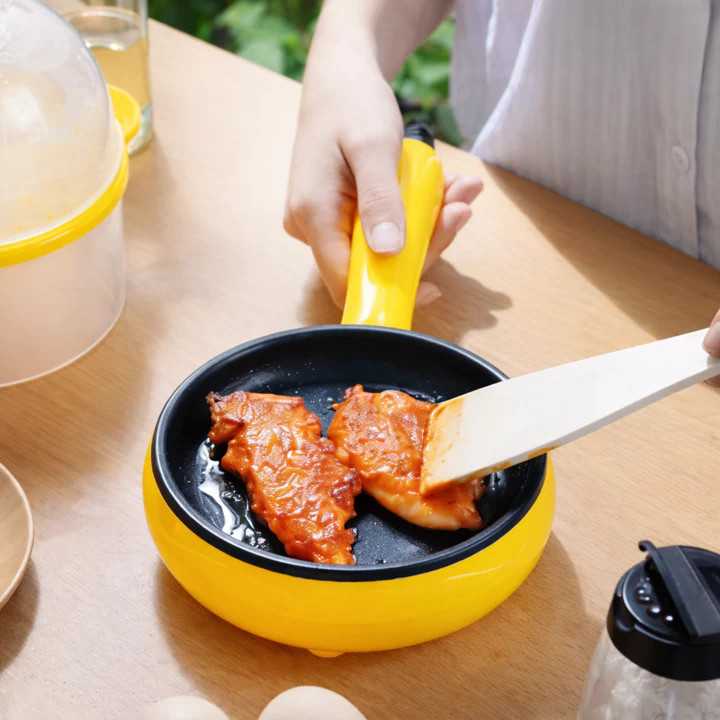 Electric Mini Pan Non-Stick Fast Heating & Automatic Shut-Off