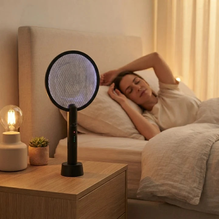 Electric Mosquito Swatter 3-in-1 UV Trap & Night Light USB-C