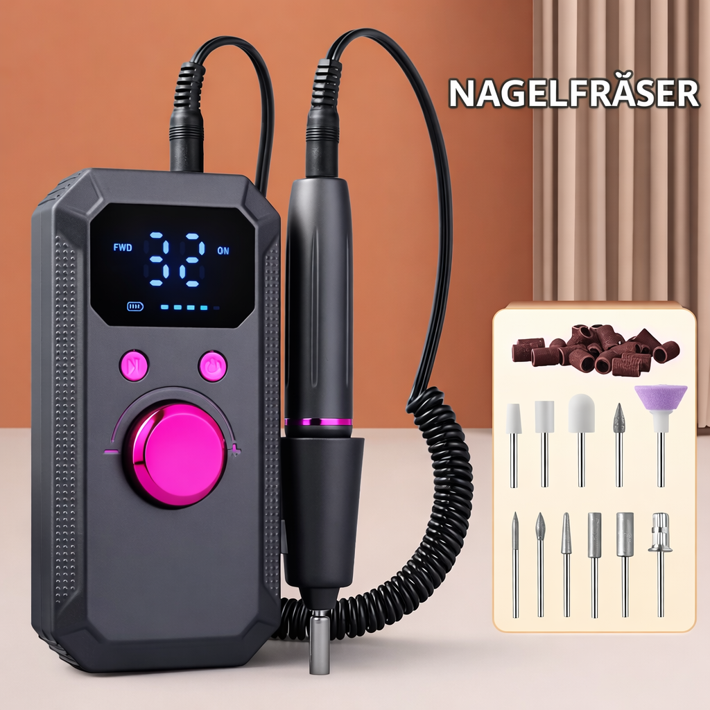 Electric Nail Drill Adjustable Speed Quiet Operation Comfortable Grip
