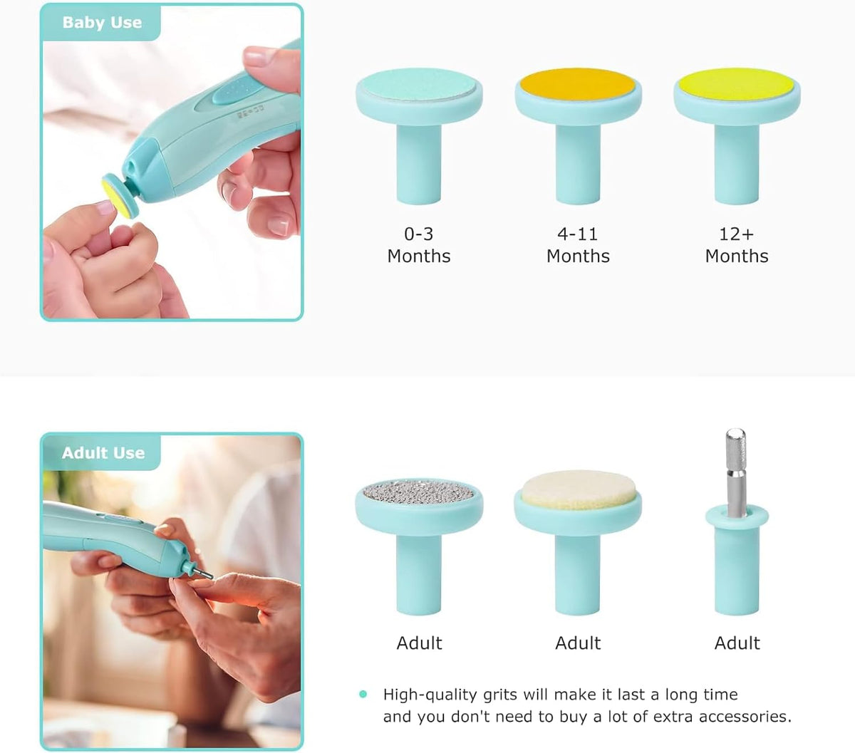 Electric Nail Grinder Quiet Safe & User-Friendly