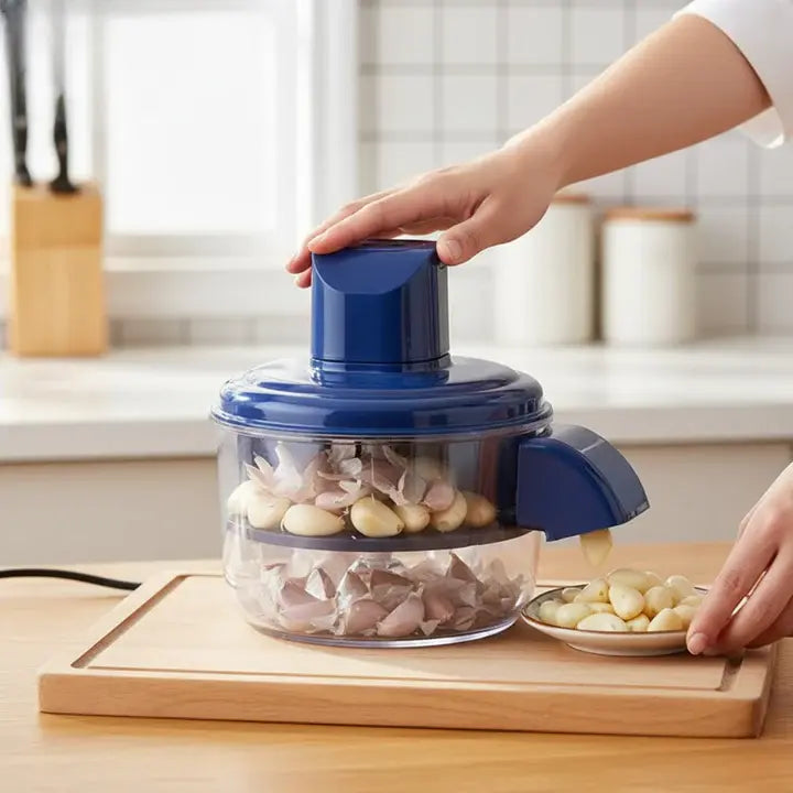 Electric Peeler One-Button 5 Stainless Steel Blades & Washable Parts