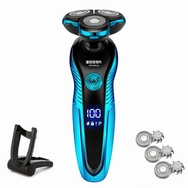 Electric Razor 3-Head Rotary Wet & Dry USB Charging