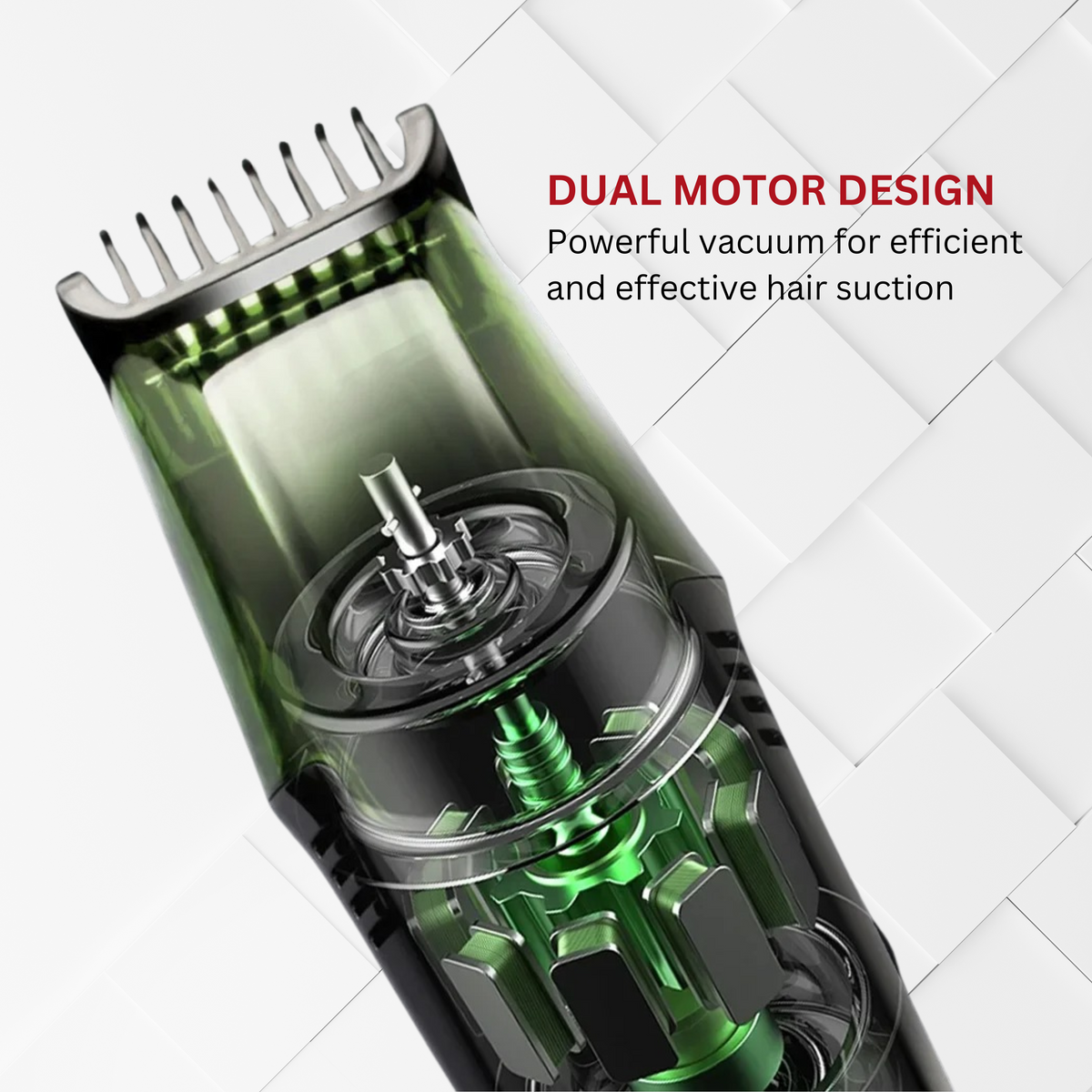 Electric Razor Cordless Built-In Vacuum & Stainless Steel Blades