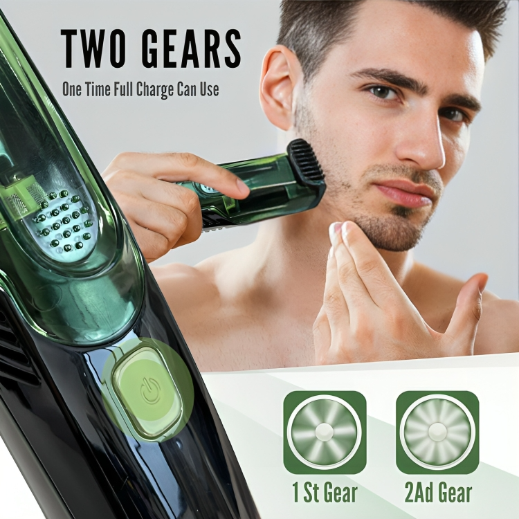 Electric Razor Cordless Built-In Vacuum & Stainless Steel Blades