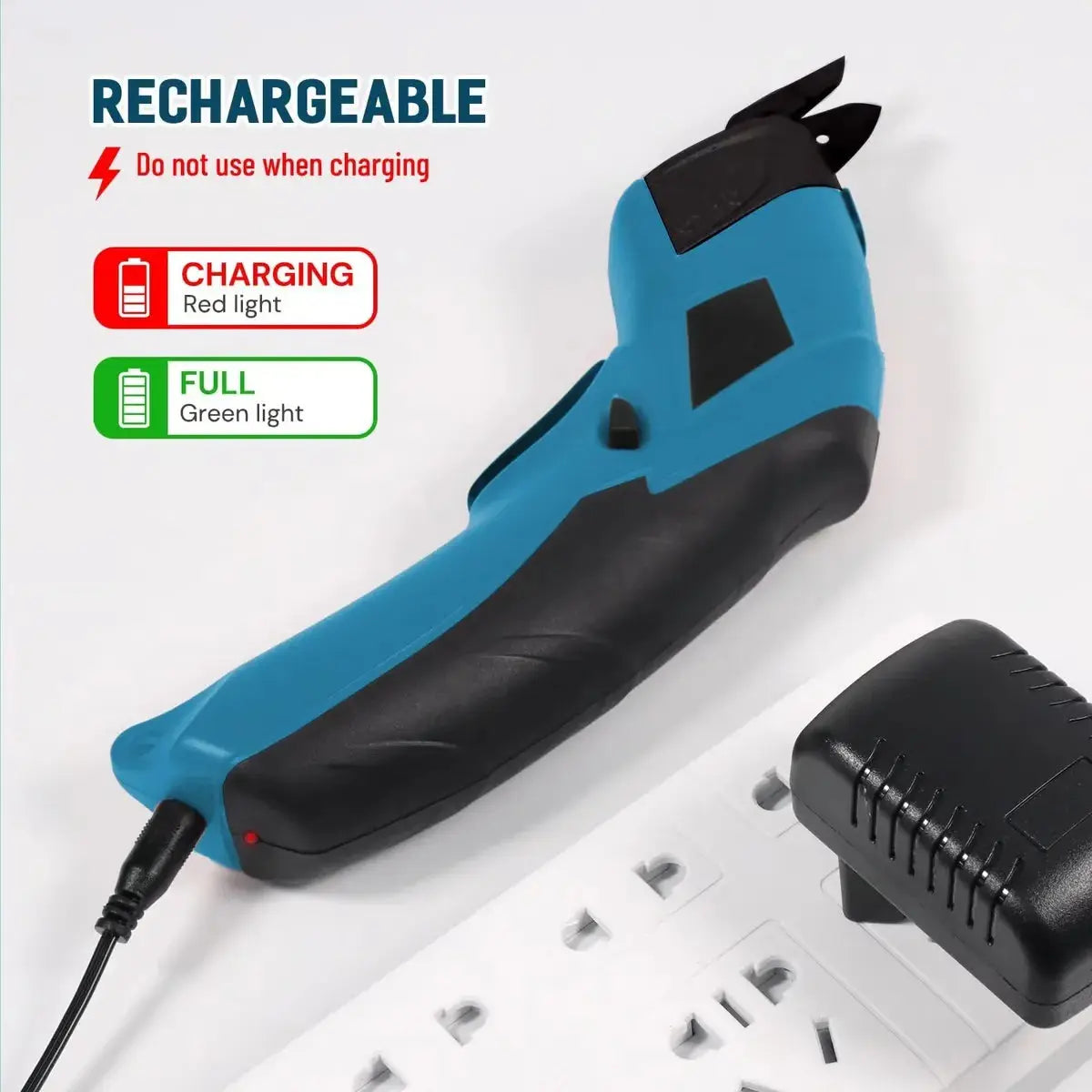 Electric Scissors Cordless USB-Rechargeable Sharp Blades