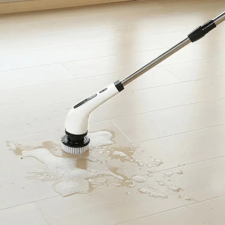 Electric Scrub Brush Cordless Extendable Handle & 9 Attachments
