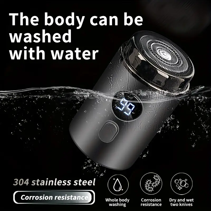 Electric Shaver Waterproof USB Rechargeable LED Display