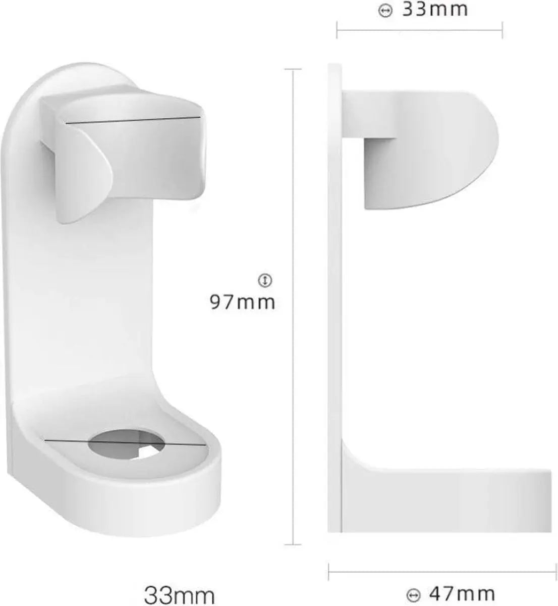 Electric Toothbrush Wall Mount Self-Adhesive No-Drill