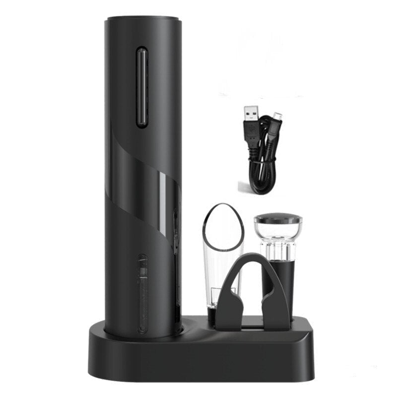 Electric Wine Opener One-Button Automatic Foil Cutter & Pourer
