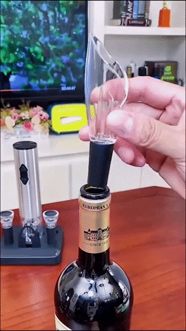 Electric Wine Opener One-Button Automatic Foil Cutter & Pourer