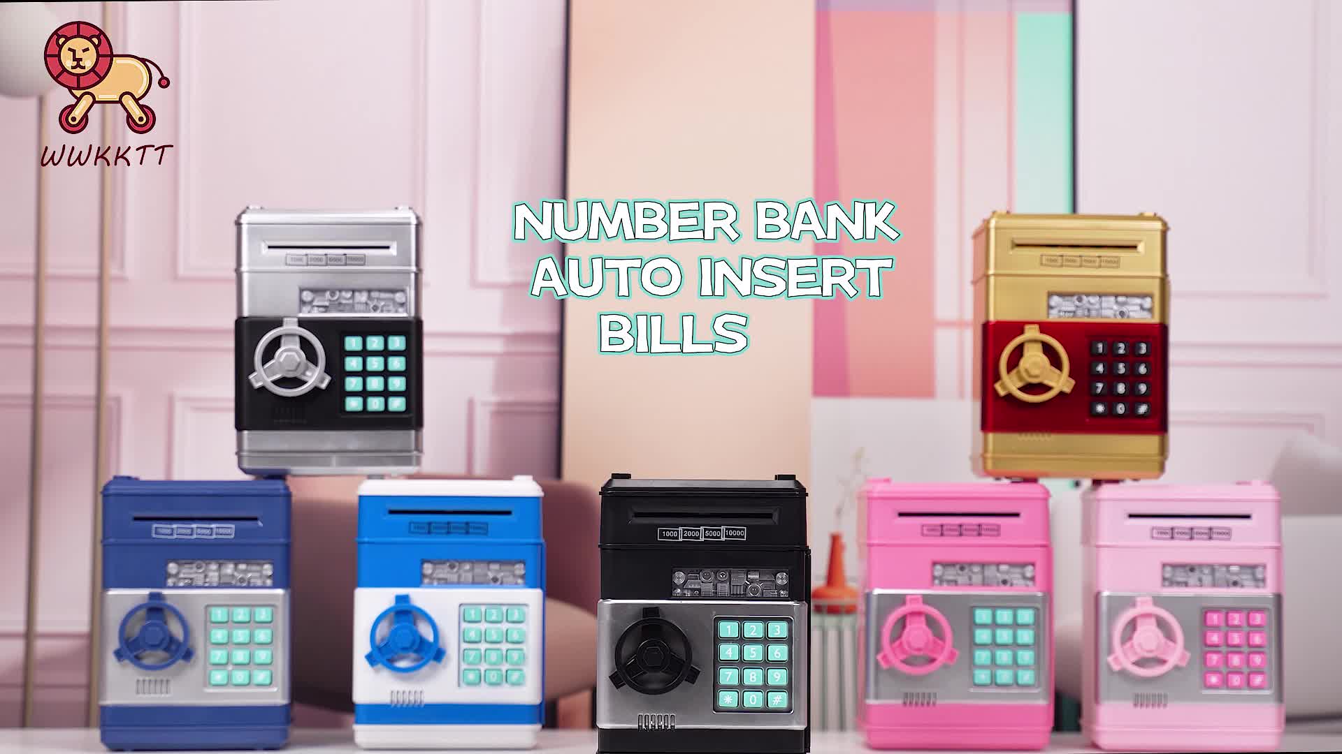 Electronic Piggy Bank 4-Digit Lock With Sound & LED