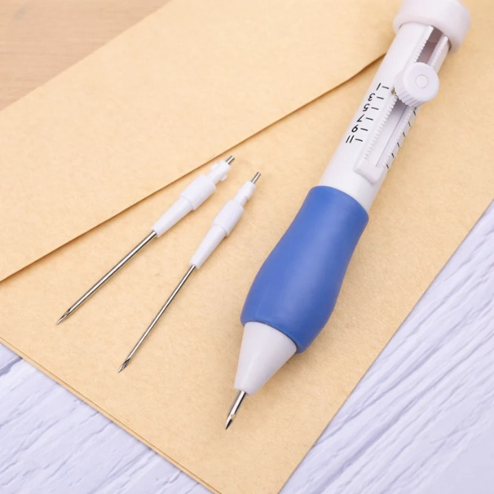Embroidery Kit Stainless Steel Needles Ergonomic Handle