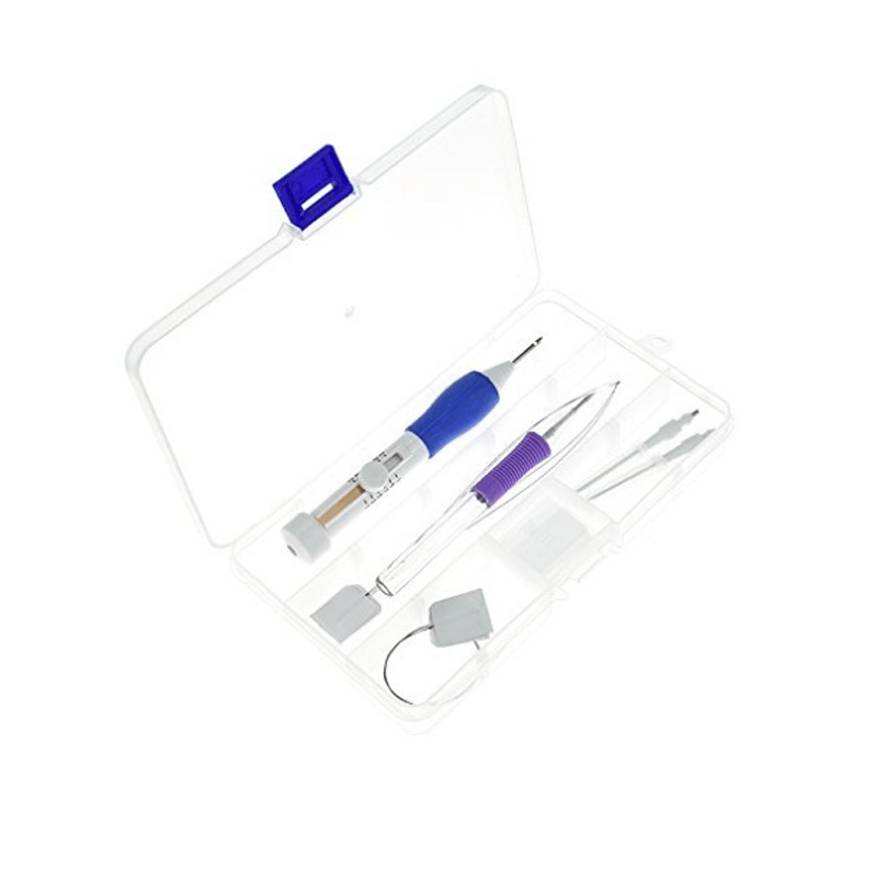 Embroidery Kit Steel Needles 3 Sizes & Organizer Case