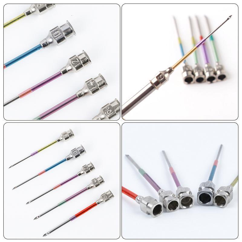 Embroidery Needle Set Color-Coded Handles Stainless Steel & Copper