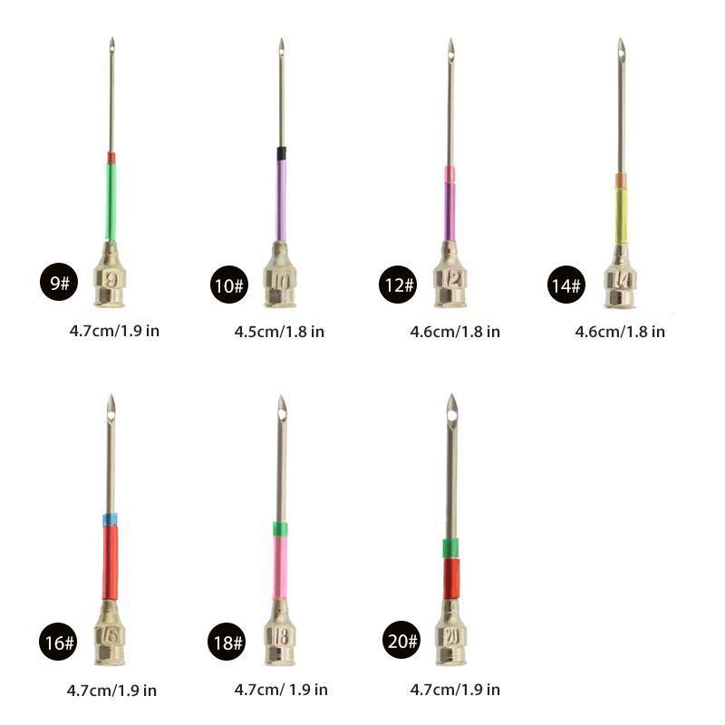 Embroidery Needle Set Color-Coded Handles Stainless Steel & Copper