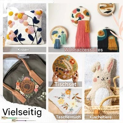 Embroidery Needle Set Color-Coded Interchangeable 5-Piece