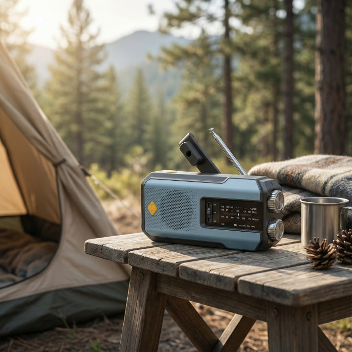 Emergency Radio Solar Crank USB-C Rechargeable