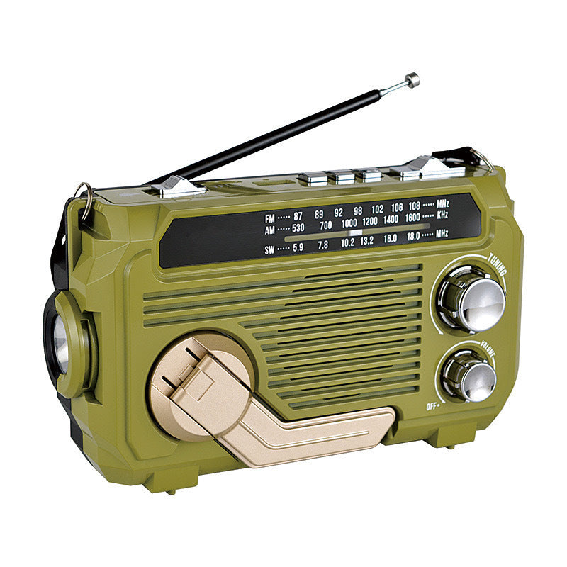 Emergency Radio Solar & Hand-Crank AM/FM/Shortwave Bluetooth