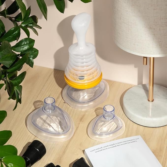 Emergency Suction Device Medical-Grade Silicone Manual Two Masks
