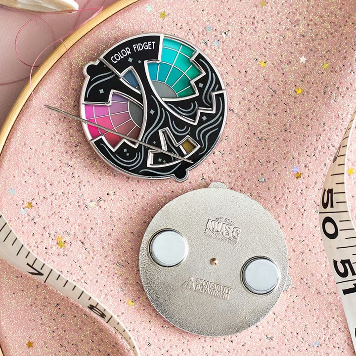 Enamel Pin Rotating Color Wheel Metal Alloy
