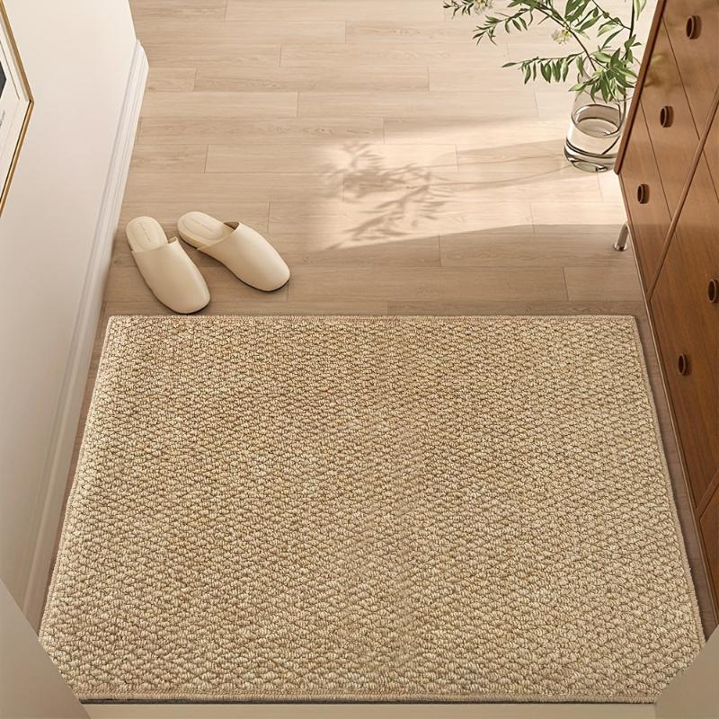 Entryway Doormat Jute-Look Non-Slip Machine Washable