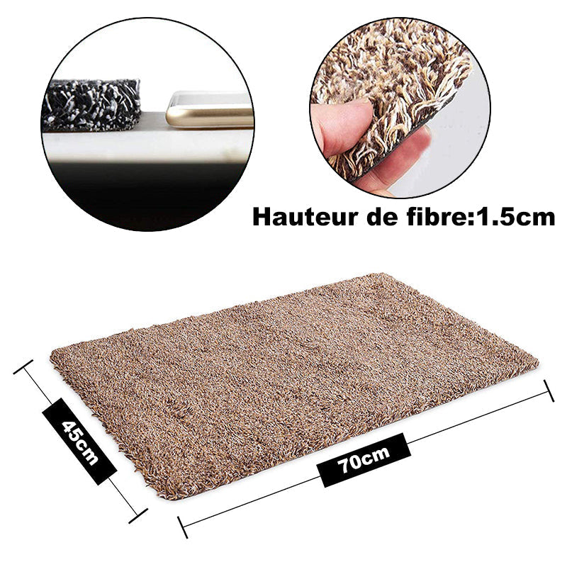 Entryway Doormat Nano-Absorbent Non-Slip Rubber Backing