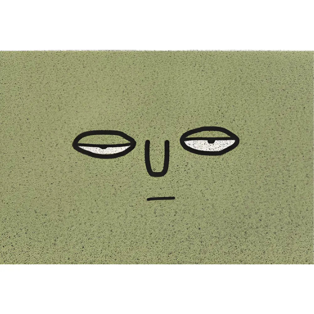 Entryway Doormat Smiley Print Non-Slip Absorbent