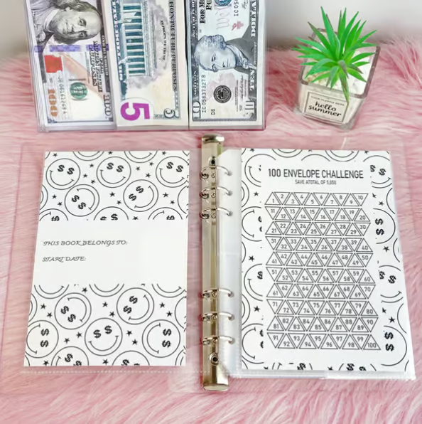 Envelope Savings Kit 100 Envelopes Reusable Tracker & A5 Folder