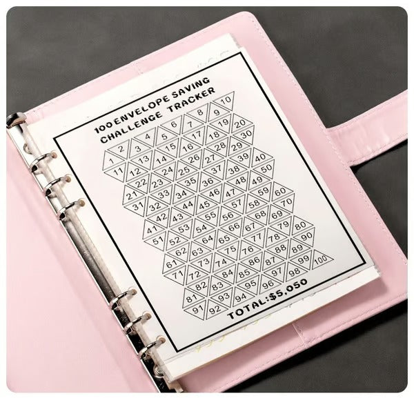 Envelope Savings Kit 100 Envelopes Reusable Tracker & A5 Folder