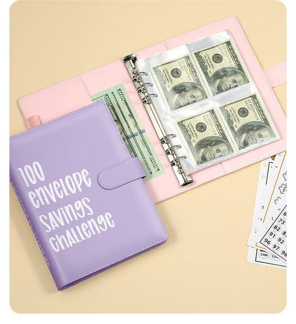 Envelope Savings Kit 100 Envelopes Reusable Tracker & A5 Folder
